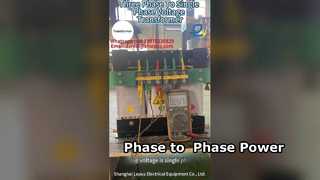 Three phase 380v to single phase 220v voltage transformer