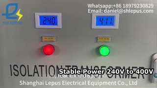40KVA 240v to 400v isolation voltage transformer