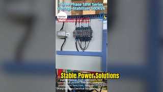 Three phase ac automatic high precision voltage stabilizers/regulators